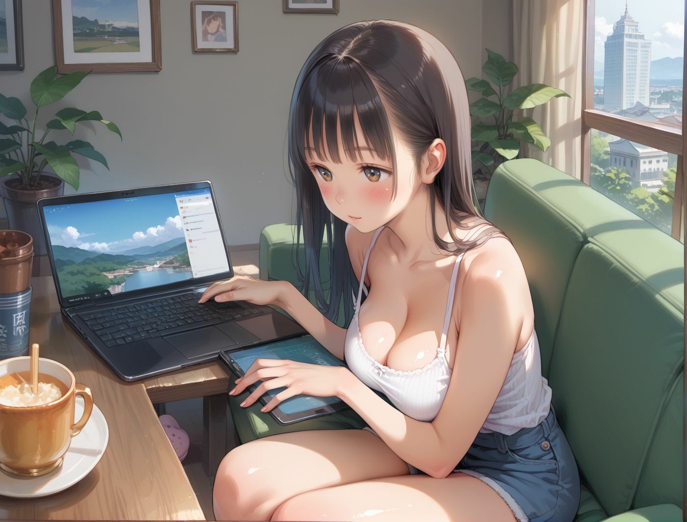 100円で中出しできるマシュマロおっぱいの童顔人妻 - サンプル画像 2
