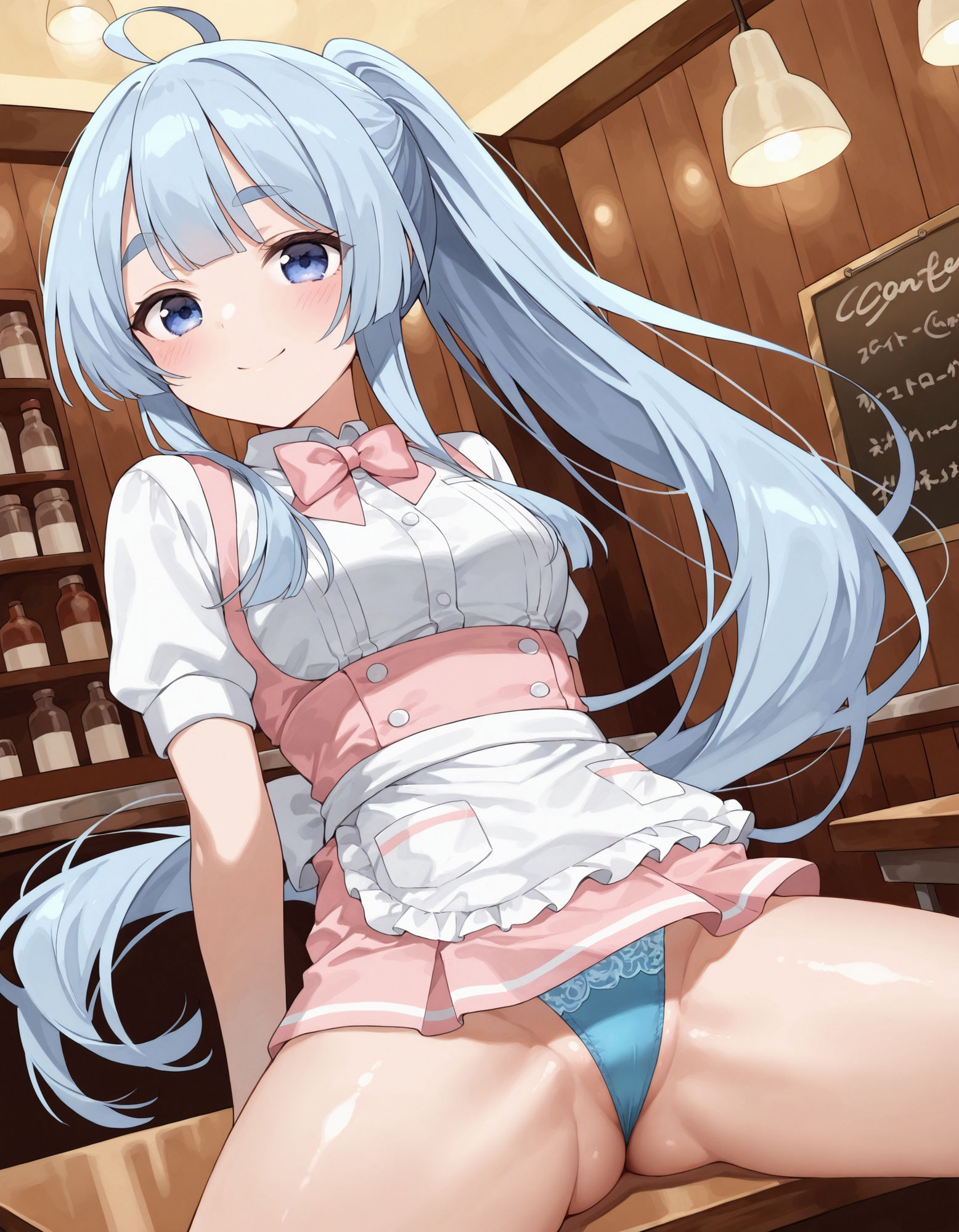 紫〇寺清葉のパンチラ〜ウェイトレス編〜 - サンプル画像 2