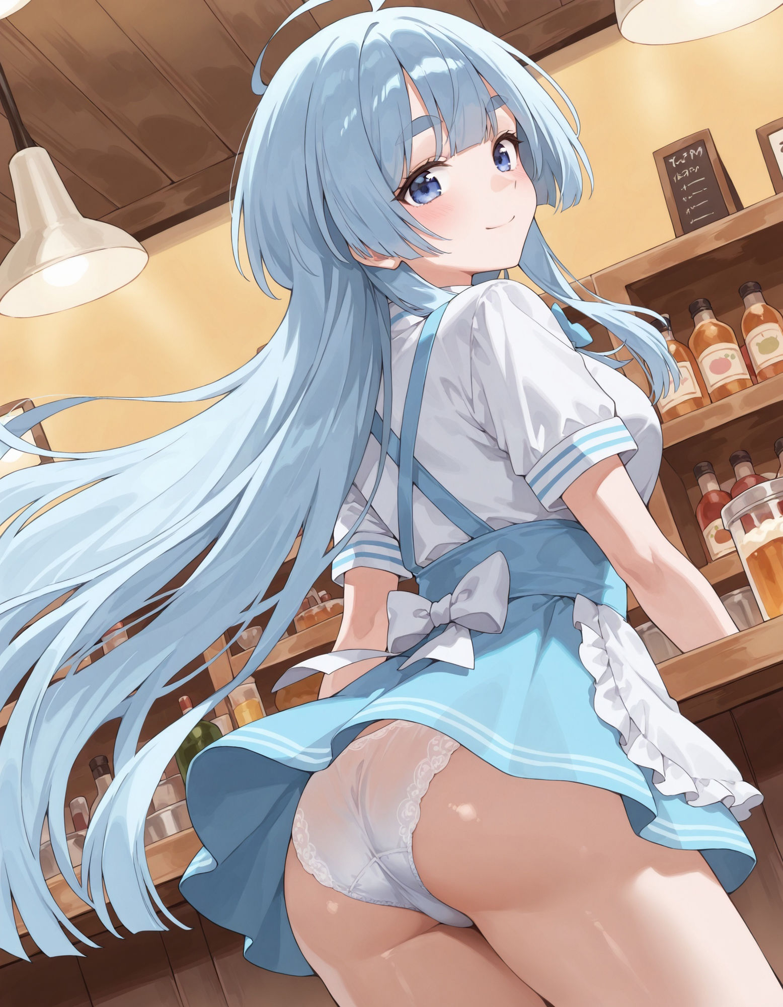 紫〇寺清葉のパンチラ〜ウェイトレス編〜 - サンプル画像 4