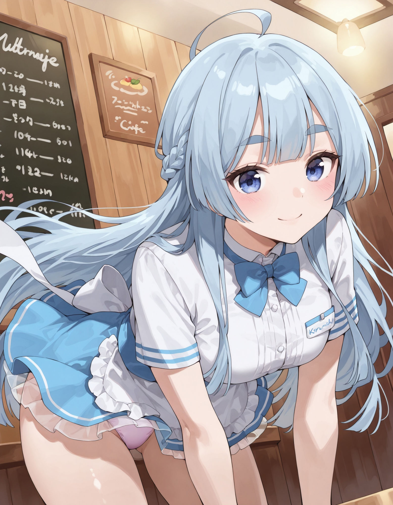 紫〇寺清葉のパンチラ〜ウェイトレス編〜 - サンプル画像 5