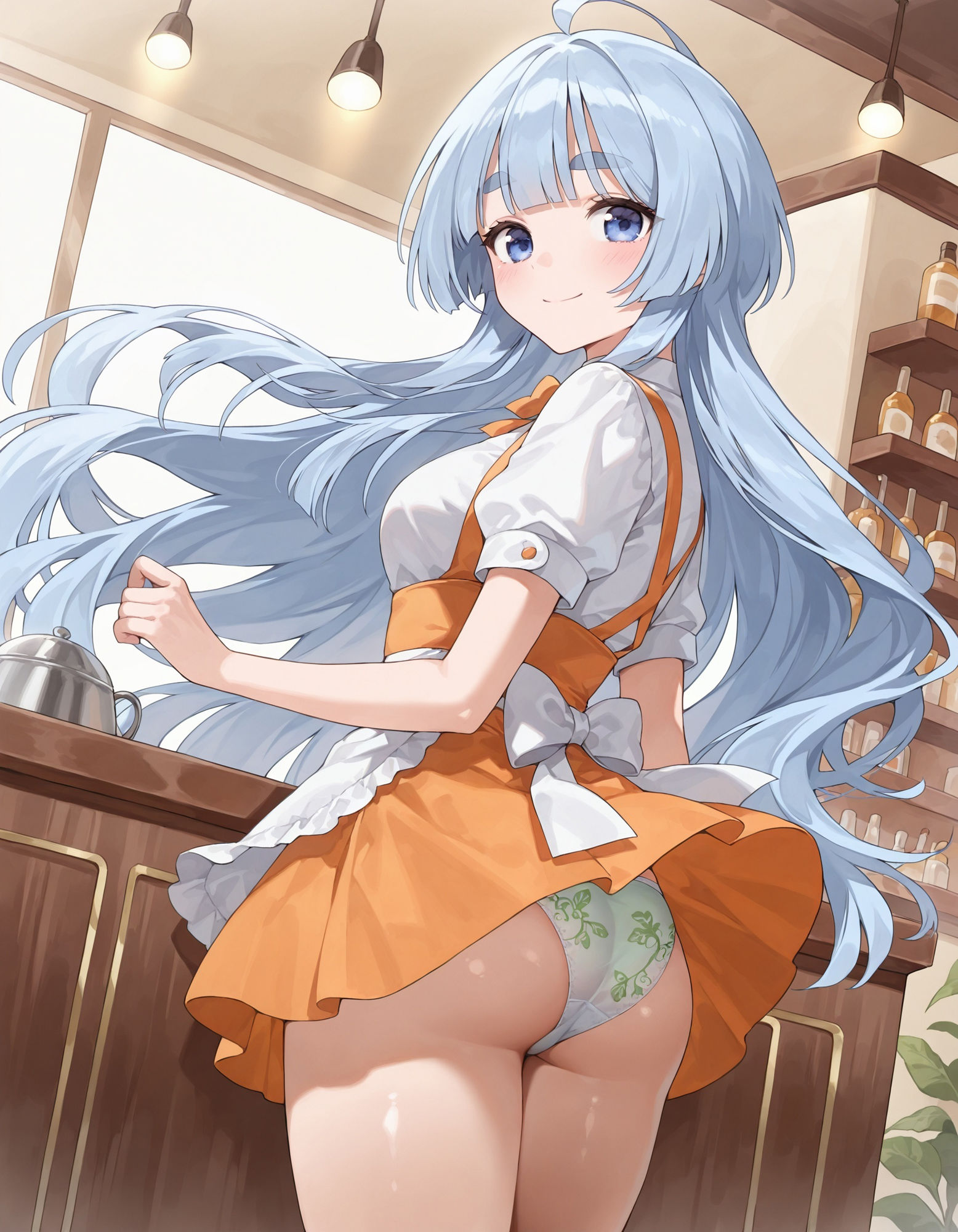 紫〇寺清葉のパンチラ〜ウェイトレス編〜 - サンプル画像 6