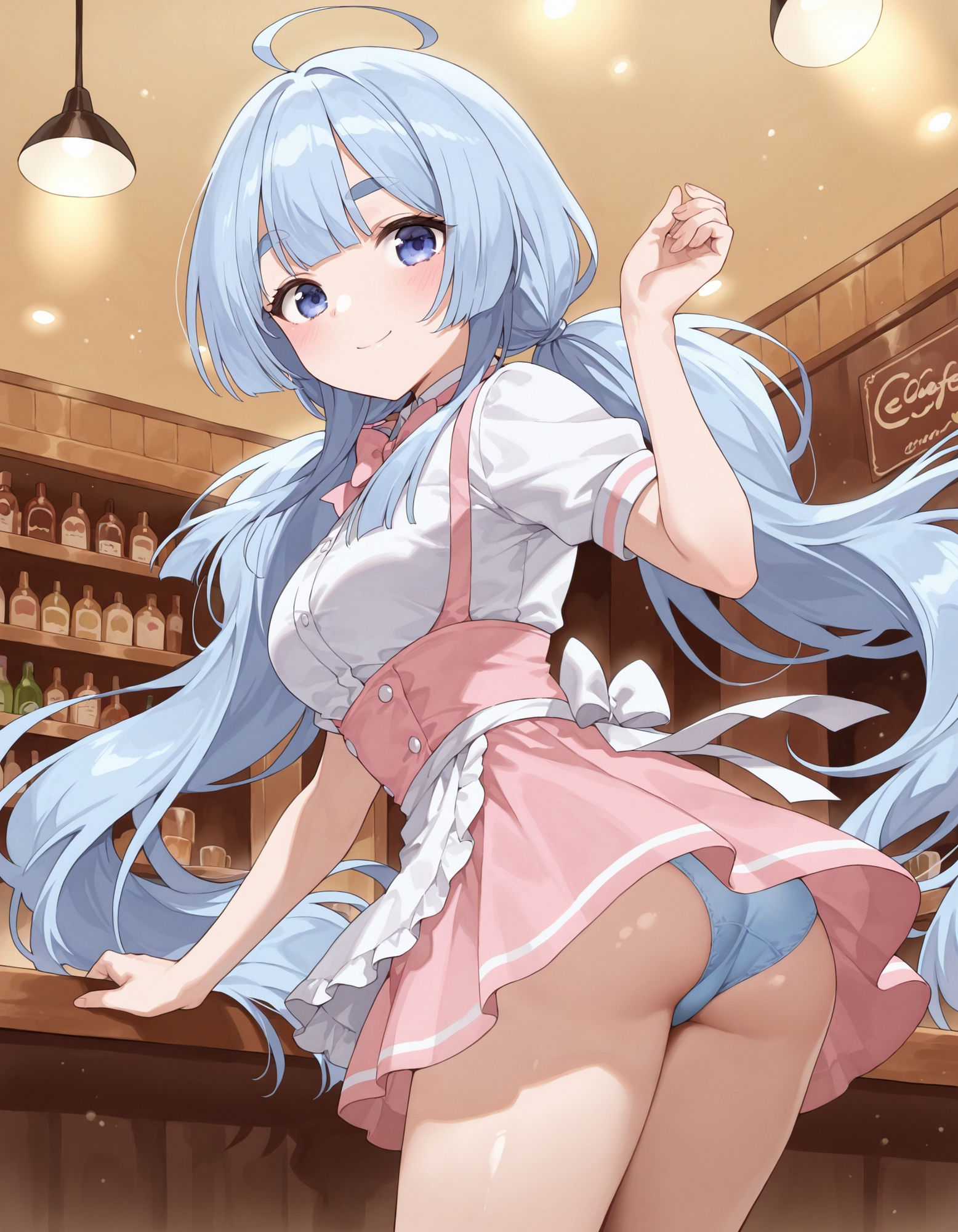 紫〇寺清葉のパンチラ〜ウェイトレス編〜 - サンプル画像 7