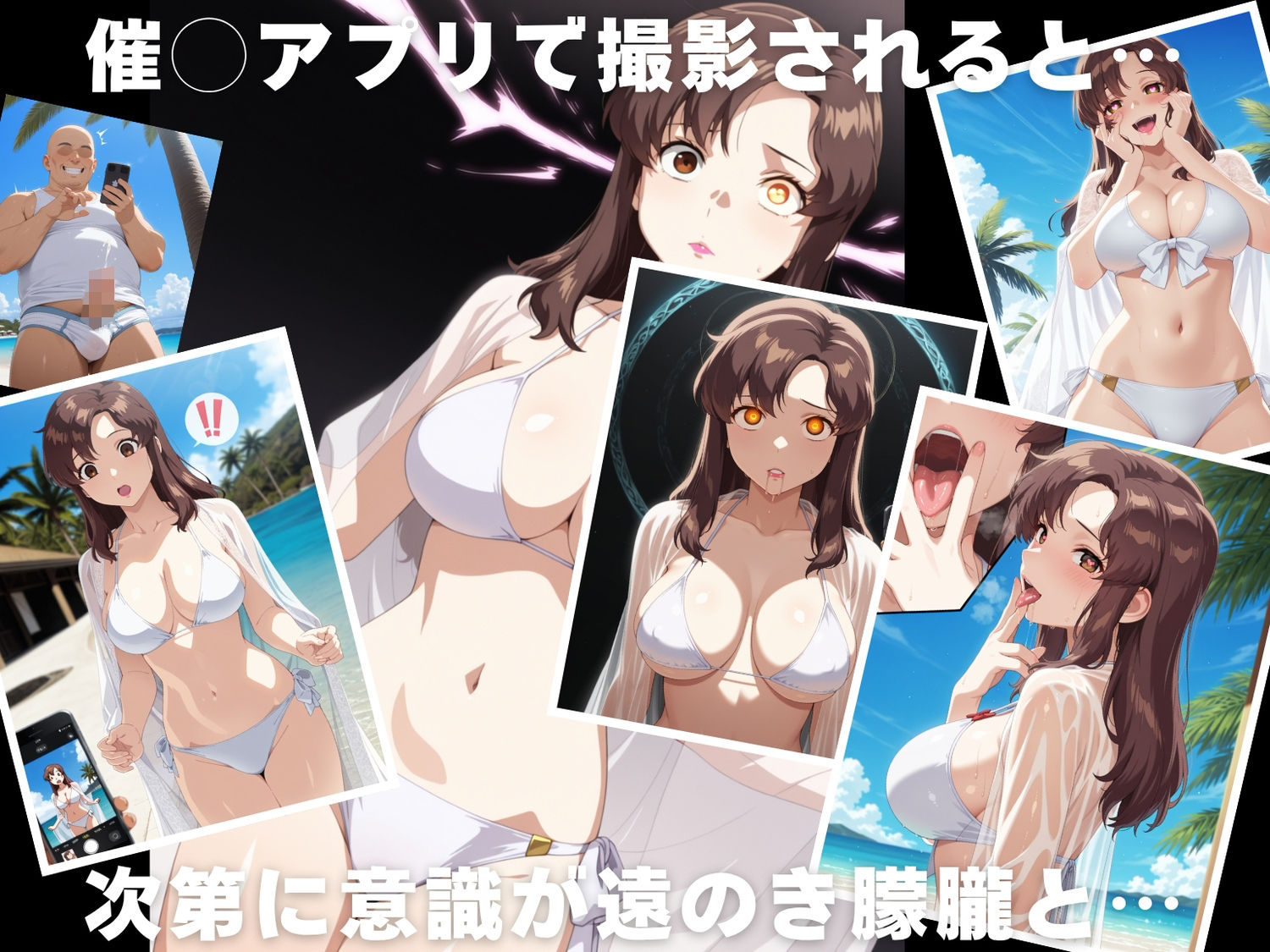 【催◯・水着・妊娠】マリ●ー・ラミ●ス - サンプル画像 2