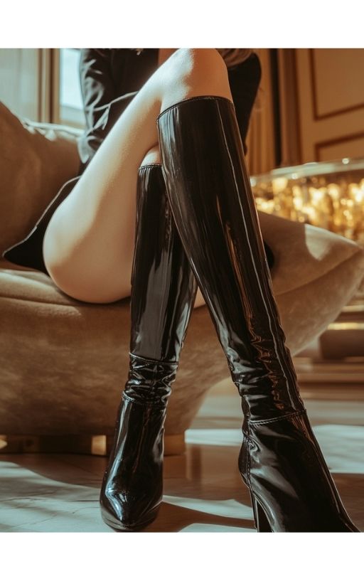 美脚とニーハイブーツの誘惑 - サンプル画像 1