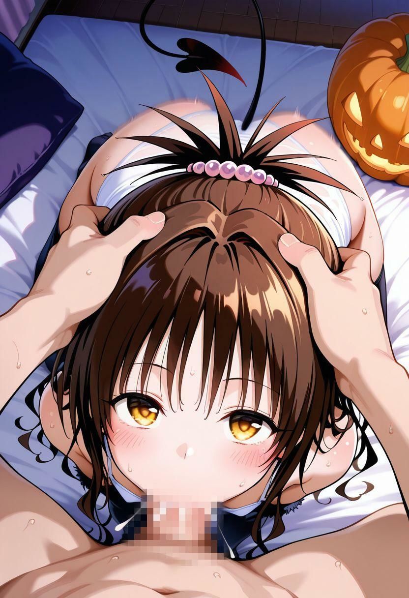 アニメヒロインのえっちなCG集-結〇美柑編（ハロウィン風）- - サンプル画像 9