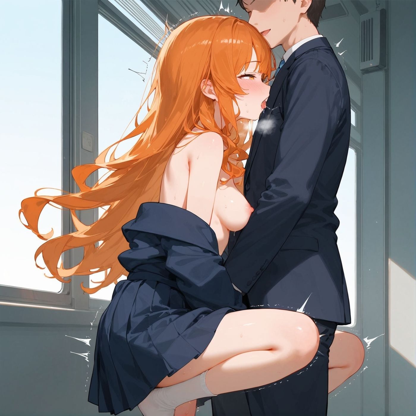 ビッチ用レ●プ車両！乗ったら終点まで乗り継ぎまくってください8【制服美少女の厳選CG500枚収録】 - サンプル画像 7