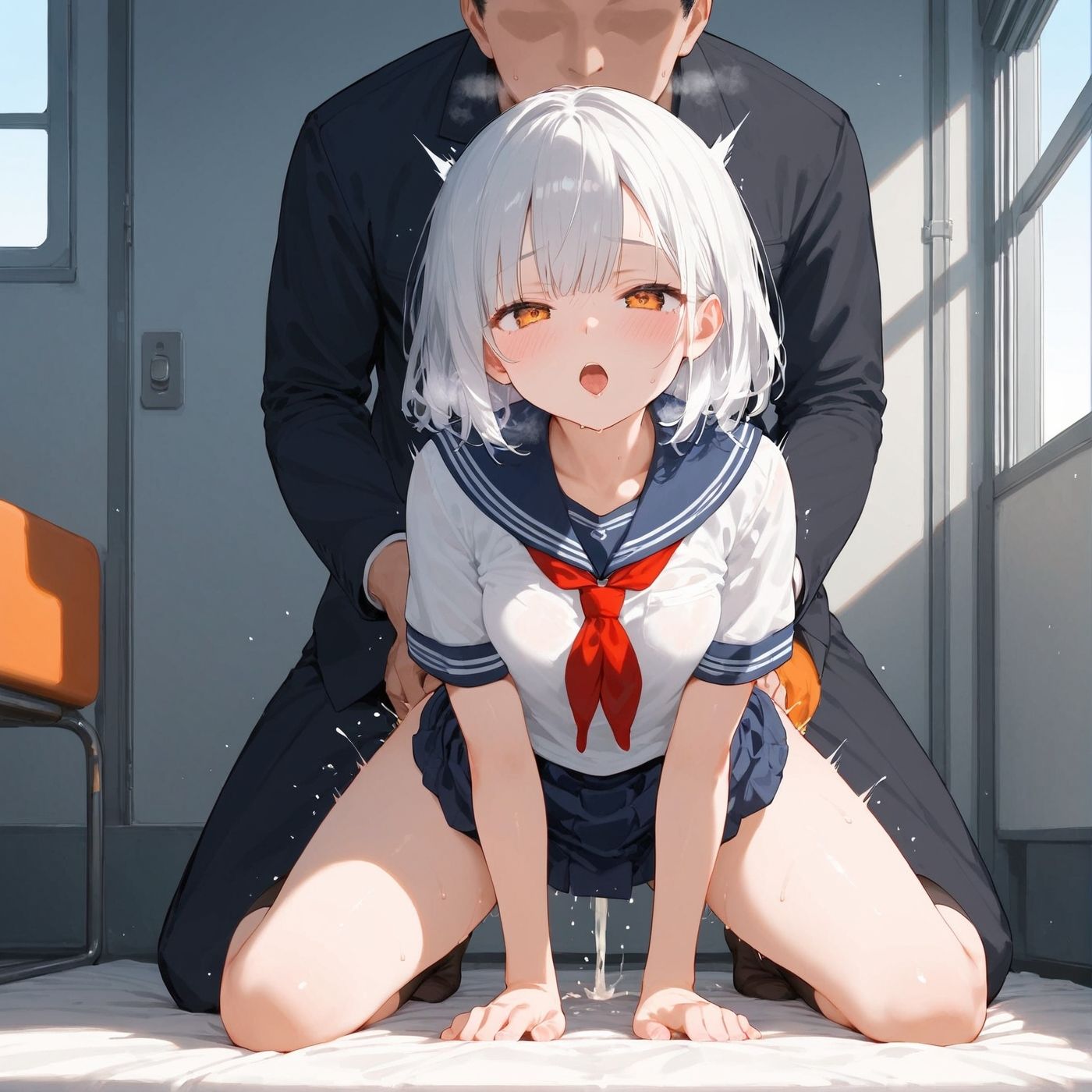 ビッチ用レ●プ車両！乗ったら終点まで乗り継ぎまくってください8【制服美少女の厳選CG500枚収録】 - サンプル画像 10