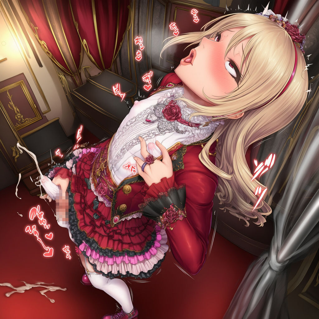 貴族令嬢♂ペニスランジェリー自慰 ver.オス顔 - サンプル画像 7