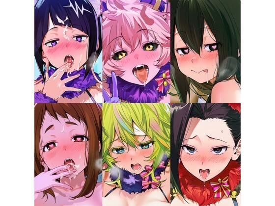 クラスのヒーロー達がエッチするイラスト集