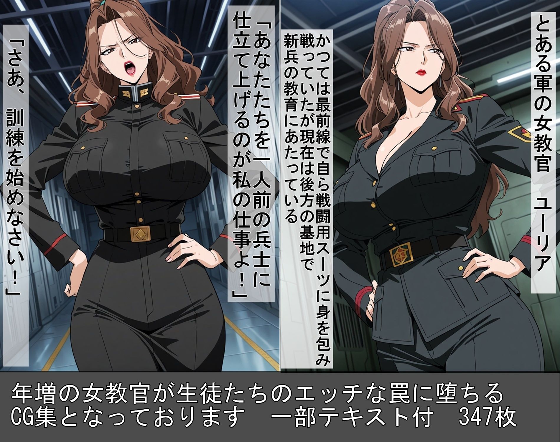 生徒達の罠に堕ちた女教官 - サンプル画像 1