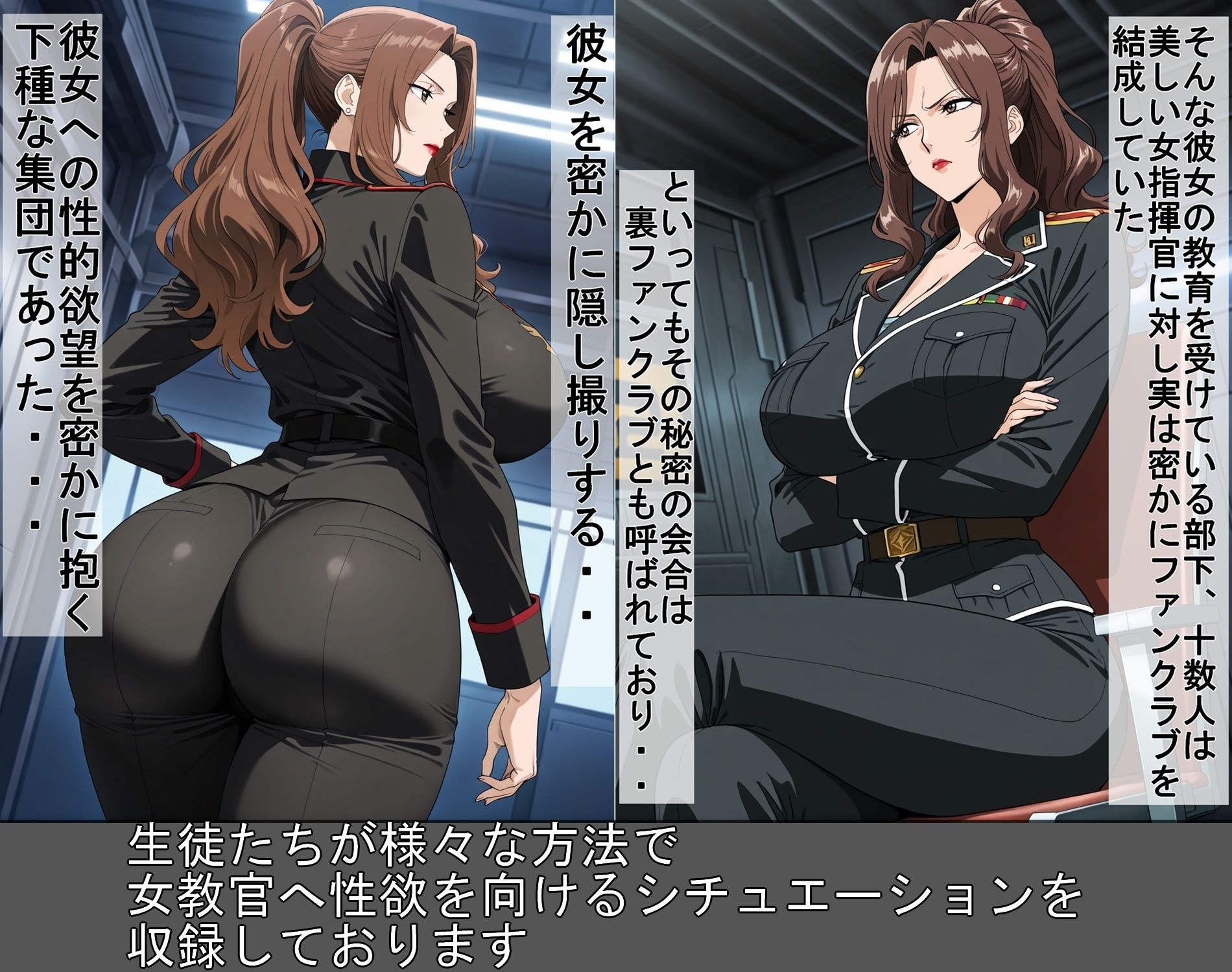 生徒達の罠に堕ちた女教官 - サンプル画像 2