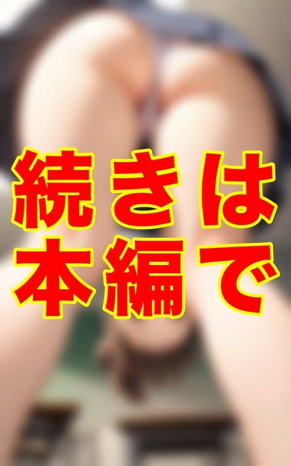 教室の柔らかな空気の中、ミニスカートの隙間に見つけた、はっきりと見える陰毛と食い込んだ一本のスジ。教室のあちこちに仕掛けた僕の’視線’が、その秘密を逃さなかった放課後の記録。 - サンプル画像 3