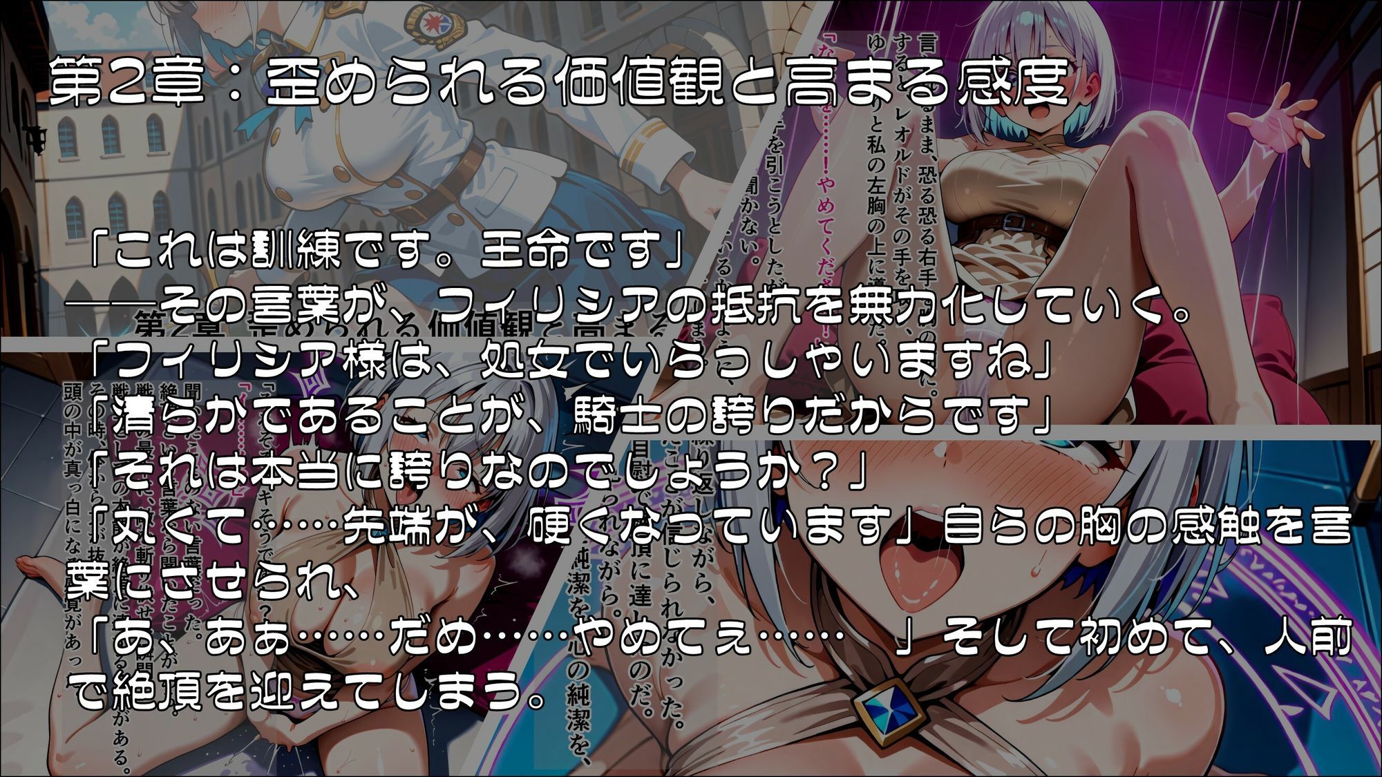 聖騎士フィリシア堕落録 〜洗脳訓練と隷属紋の刻印〜 - サンプル画像 2