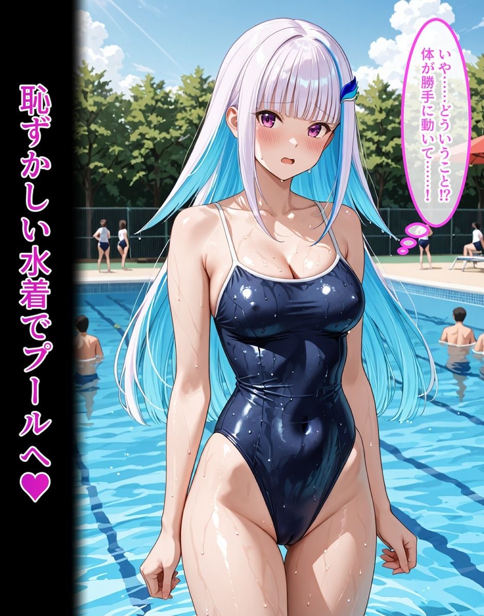 リ〇・ク〇ア【プールサイドで肉体操作シリーズ】 - サンプル画像 3