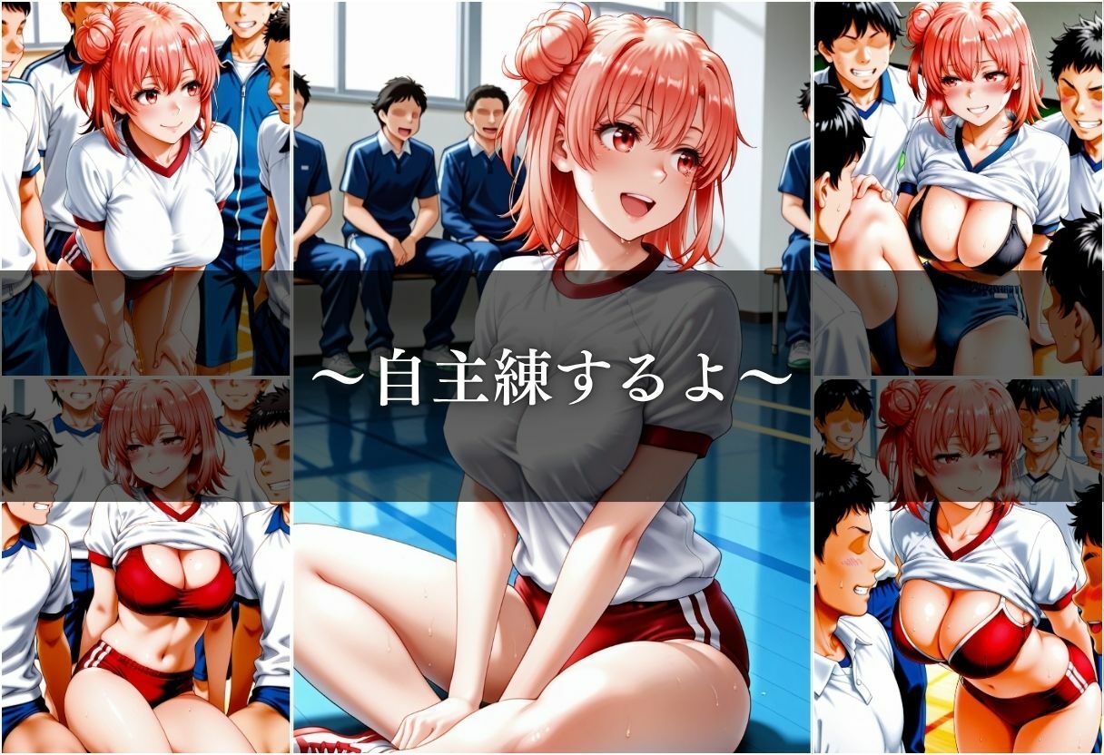 巨乳な先輩との自主練は最高すぎる - サンプル画像 6