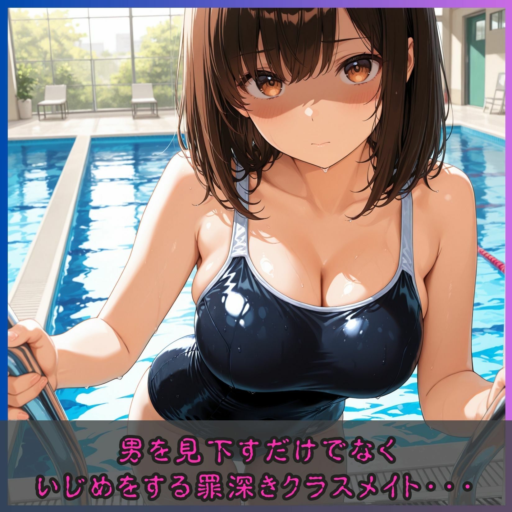女子校生催●服従〜水泳授業でいじめの黒幕に正義の鉄槌〜 - サンプル画像 2