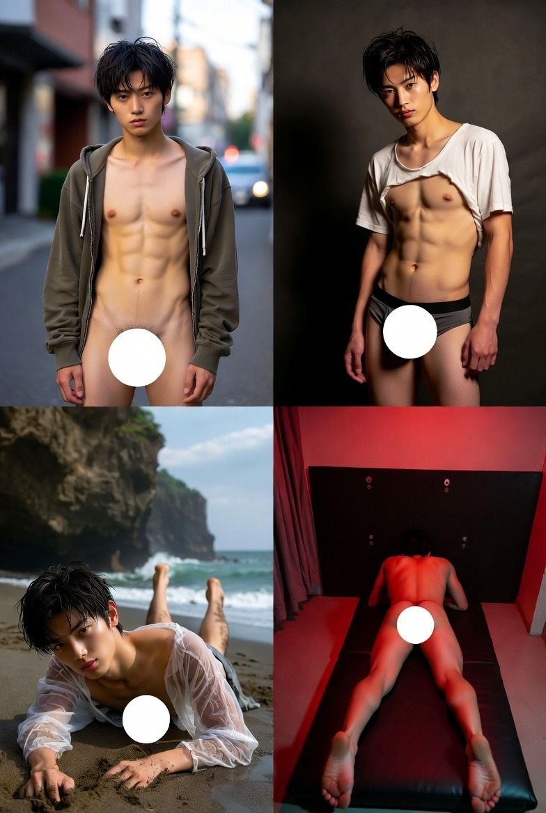 AI男子写真集イケメン100人スカウトして脱がした件 - サンプル画像 5