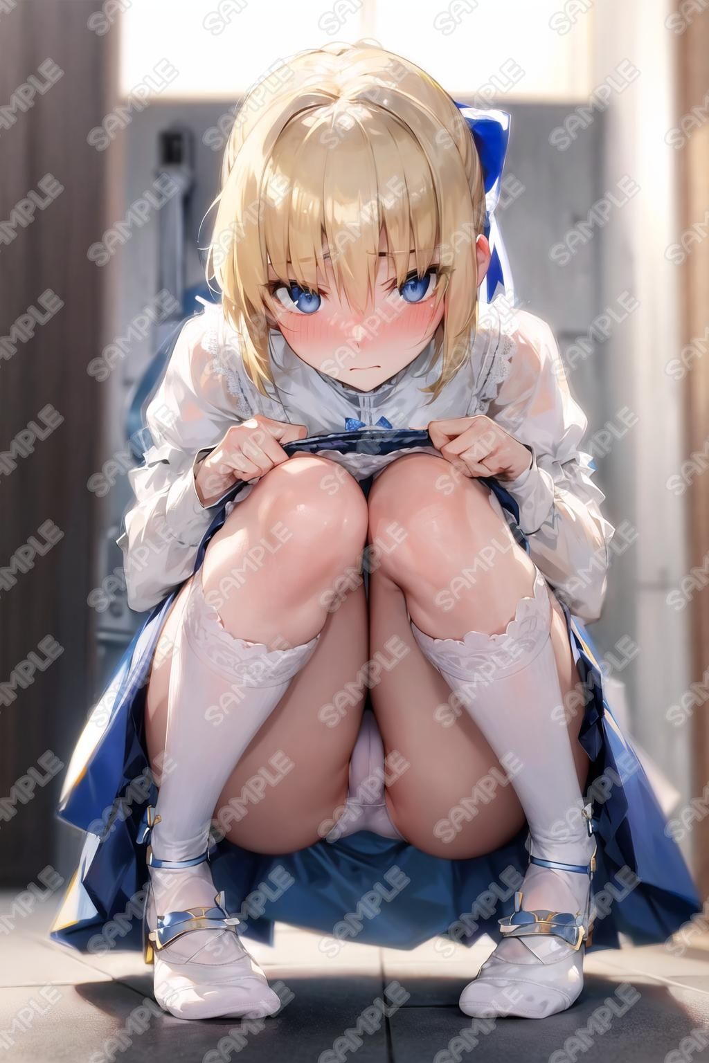 キャラフェチ  騎士王  体育座りパンチラ編2 - サンプル画像 7