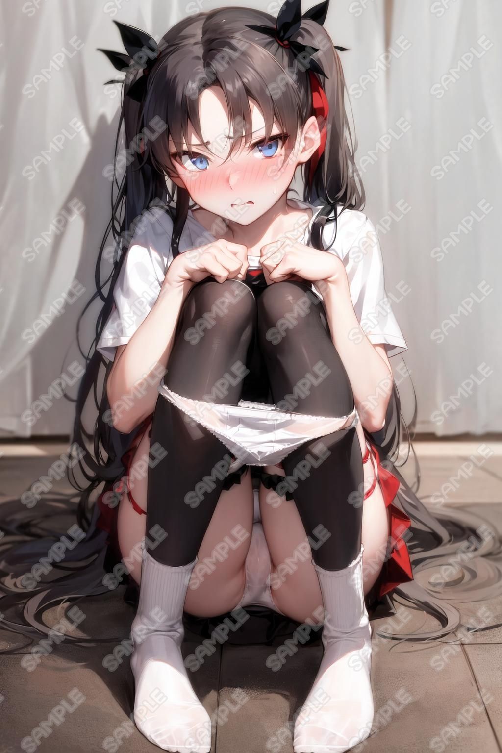 キャラフェチ  騎士王  体育座りパンチラ編2 - サンプル画像 10