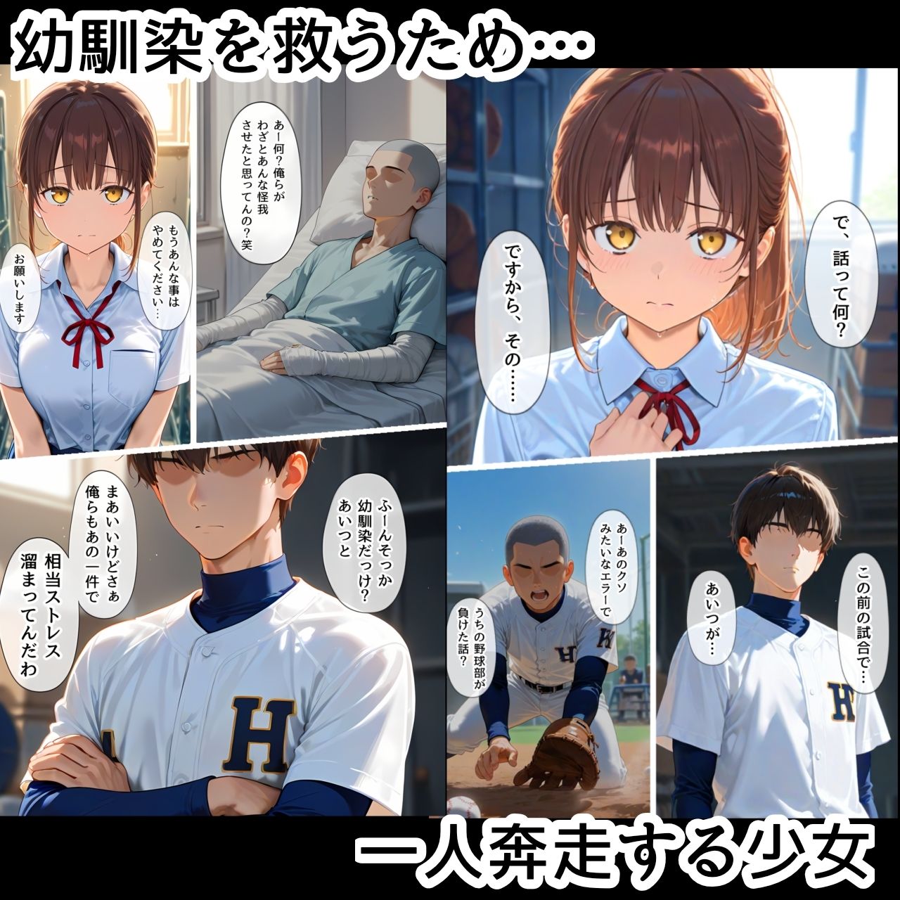 たわわなチアちゃんが野球部の玩具になっちゃうお話 - サンプル画像 1