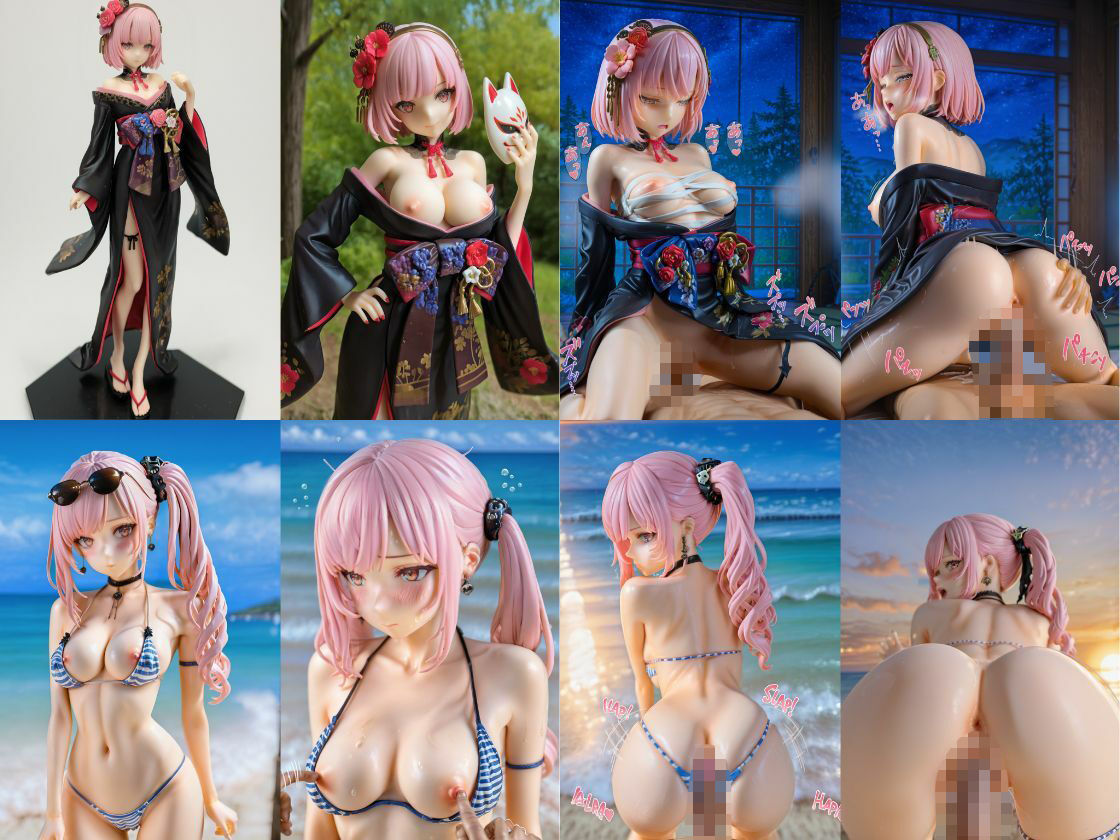 森カリ〇ペ フィギュア風イラストコレクション - サンプル画像 2