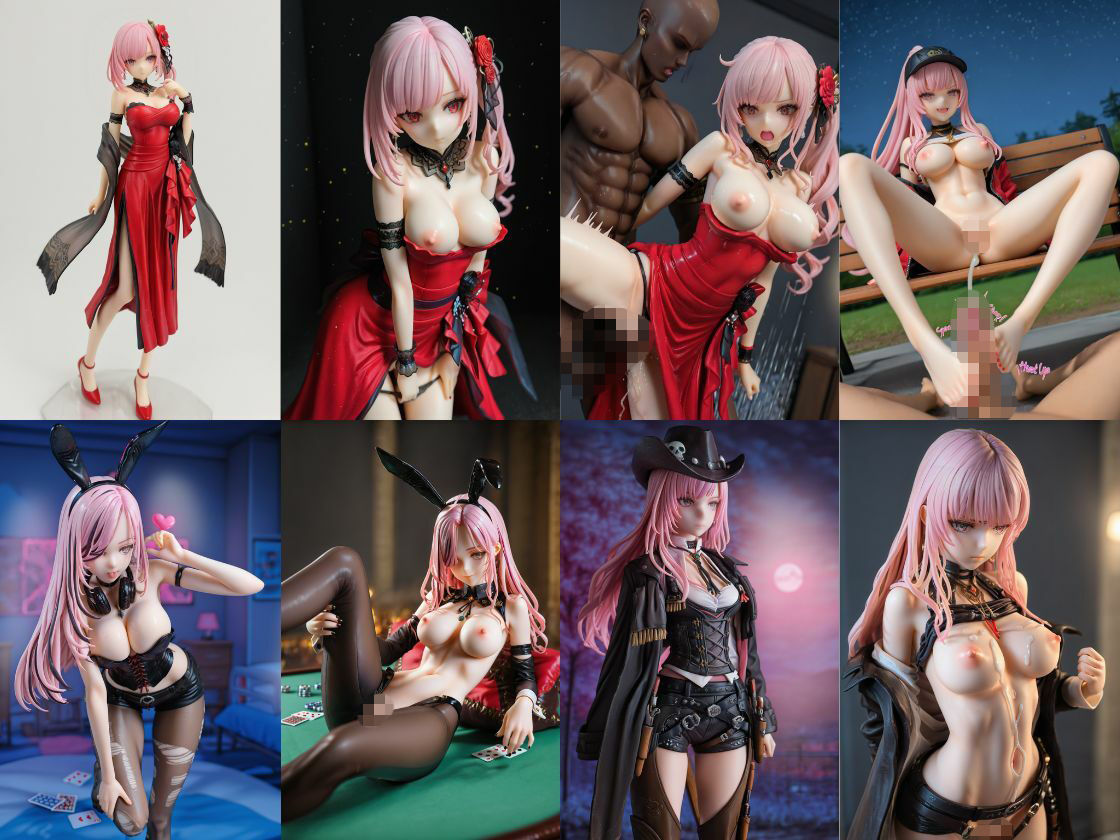 森カリ〇ペ フィギュア風イラストコレクション - サンプル画像 3