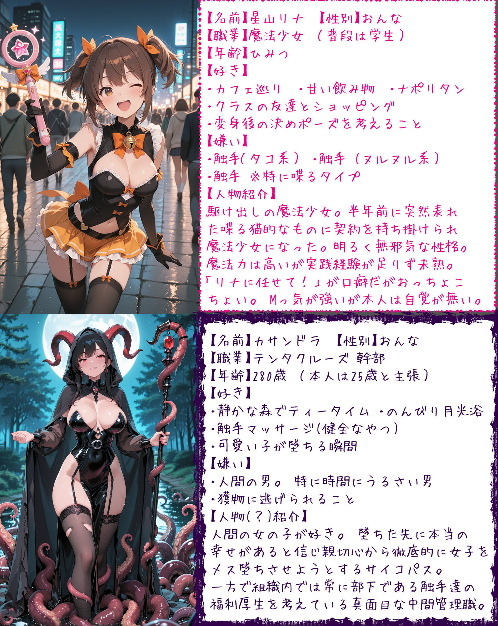 魔法少女リナ:第一章「私・・・敵に捕まって毎日触手で調教されてます」 - サンプル画像 8
