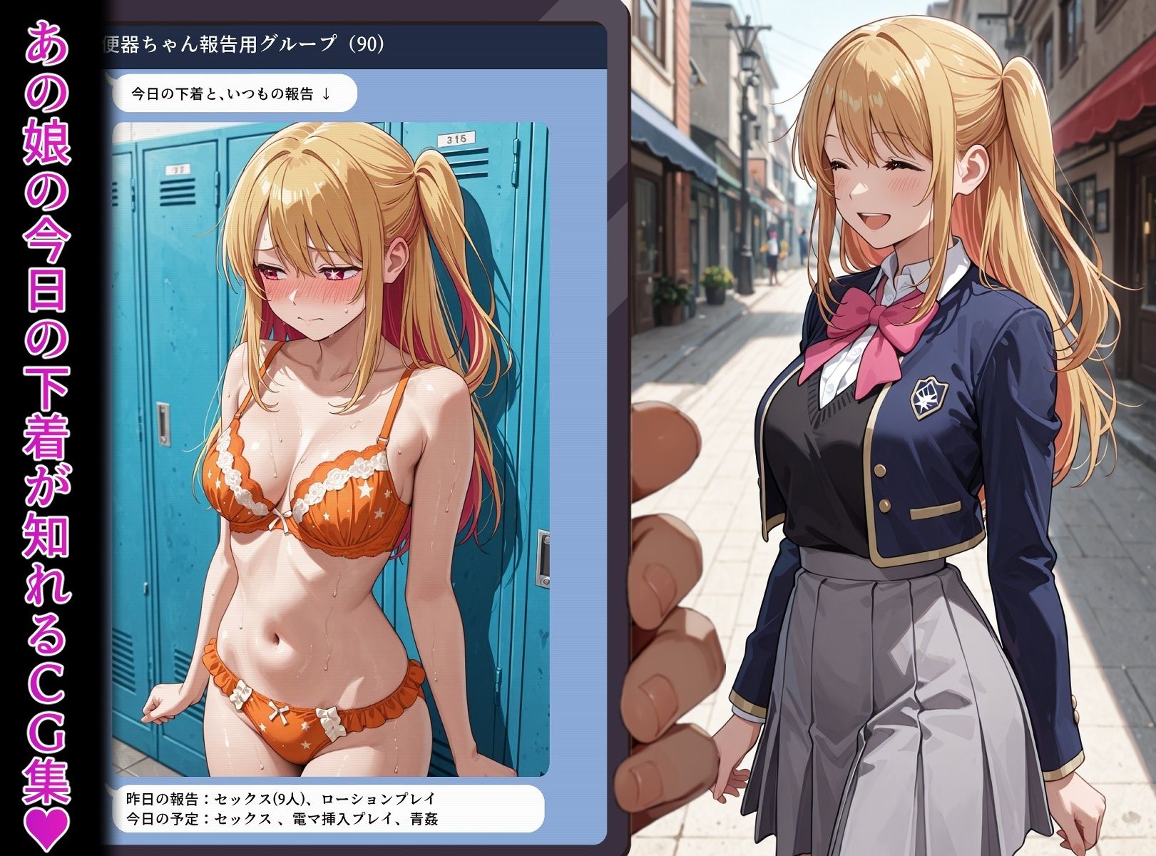 あ〇ね・か〇・ル〇ー【便器なあの娘の今日の下着シリーズ】 - サンプル画像 4