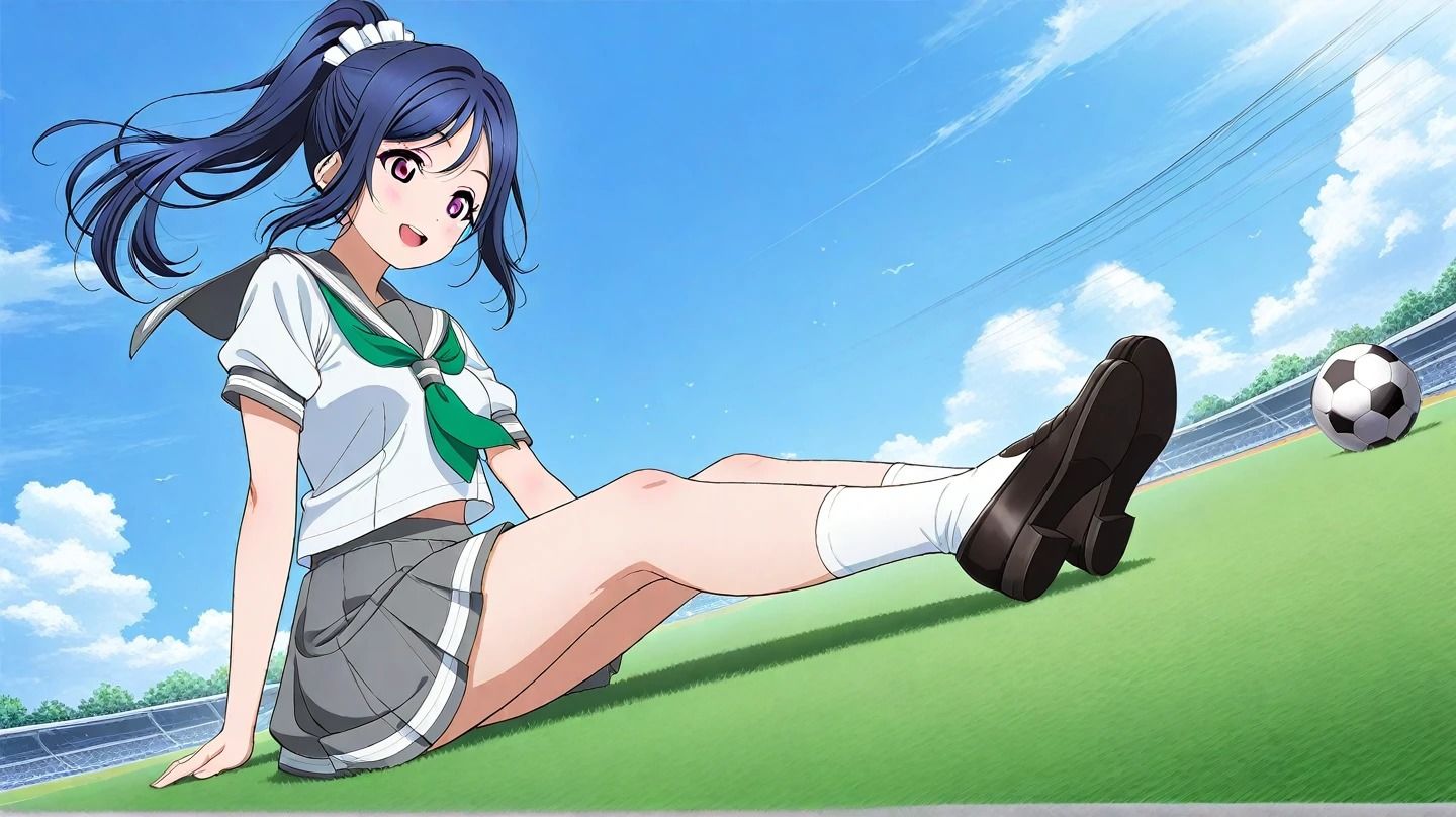 果●ちゃん  グラビア  ポニーテール可愛いお姉さん - サンプル画像 1