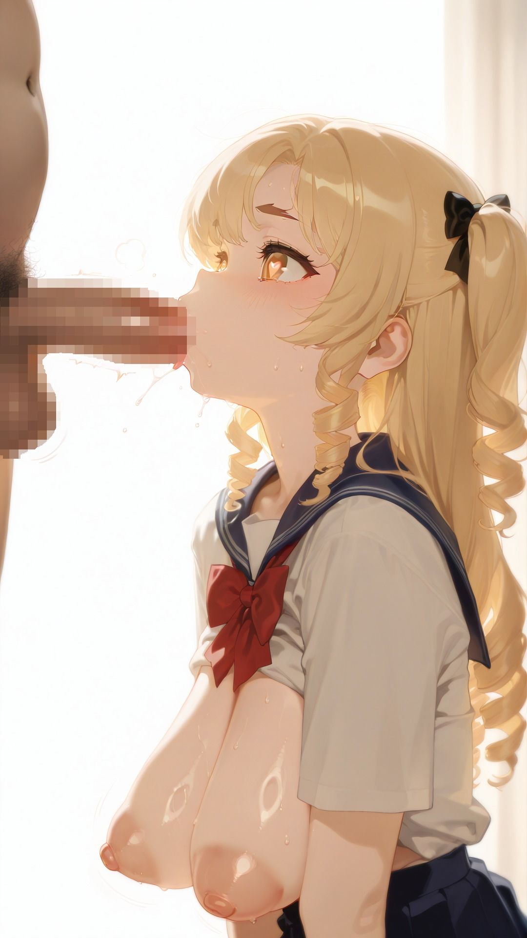 巨乳学生10人大おフェラ祭開催！えっちなおっぱいしている女の子のお口にパコパコ！！爆乳縦乳で幸せいっぱいエッチ学生集合！ - サンプル画像 5