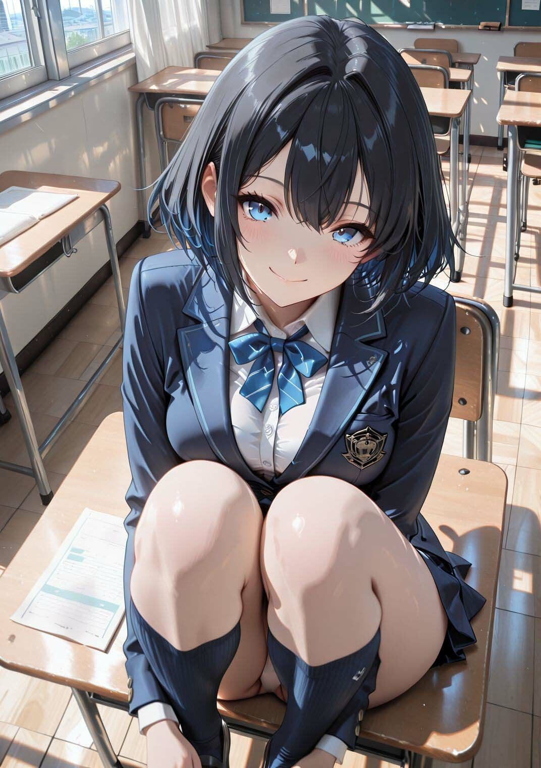 好奇心旺盛な黒髪ショートJKとたっぷり学園プレイ - サンプル画像 4