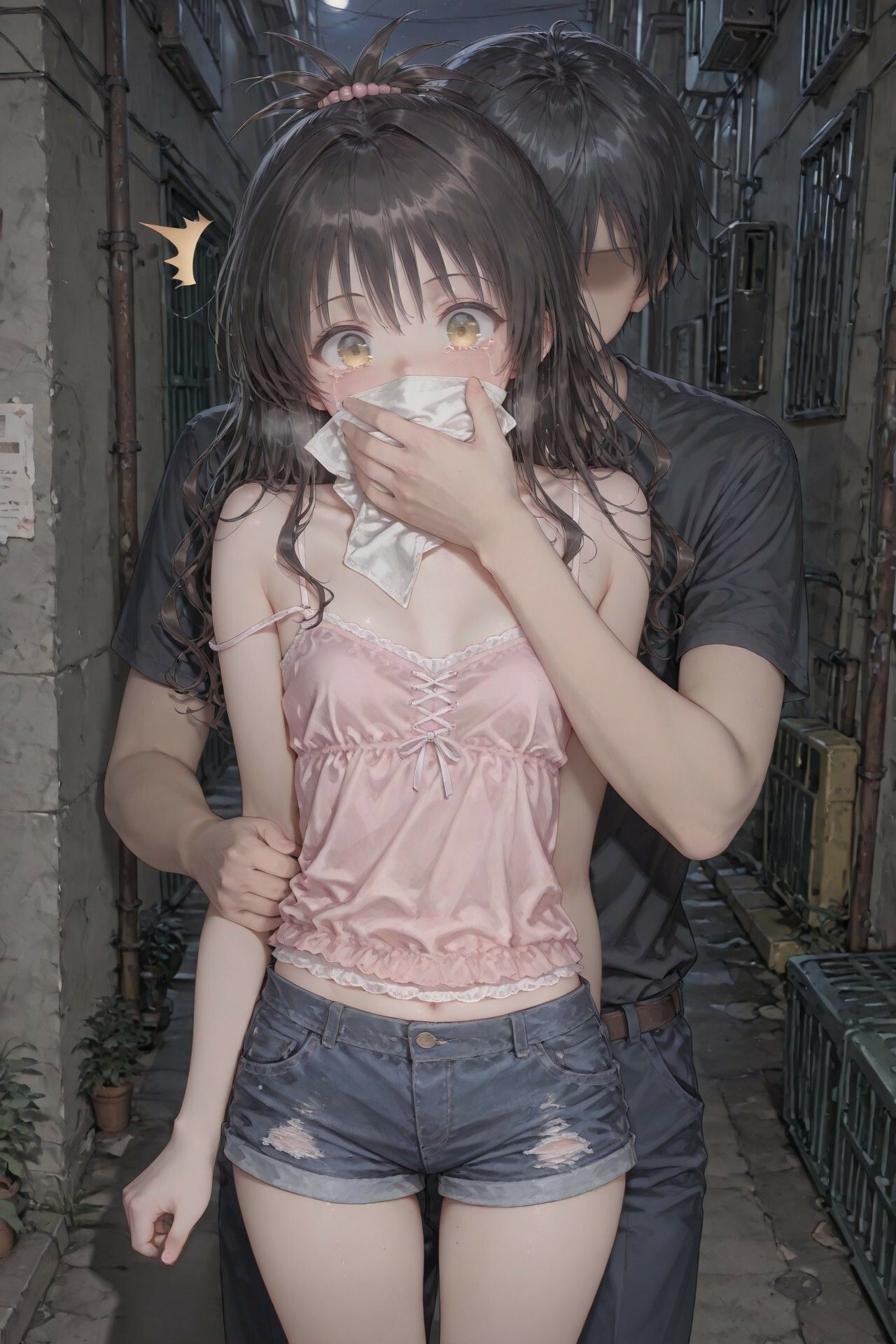 【ToL〇VEる】結〇美柑の路地裏拘束レ〇プ - サンプル画像 1