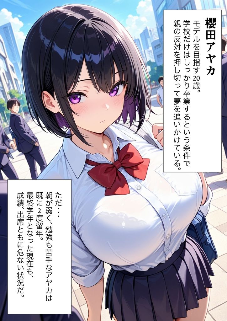 性処理係に強●任命された女子校生〜毎日ザーメンまみれの学園奉仕〜 - サンプル画像 1