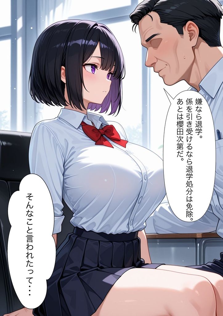 性処理係に強●任命された女子校生〜毎日ザーメンまみれの学園奉仕〜 - サンプル画像 4