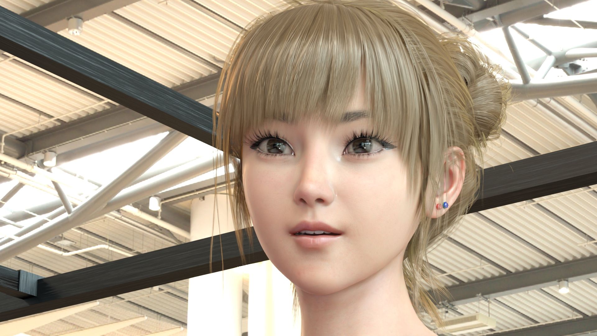 【▲100】日本語★廻里の自撮りWEBラジオ『廻里のGuriGuri（グリグリ）5thシーズン』＃021:女性の間でインナーパンツ付きスカートが大流行している件について_05_スゴい風チラ［日本語バージョン］ - サンプル画像 9