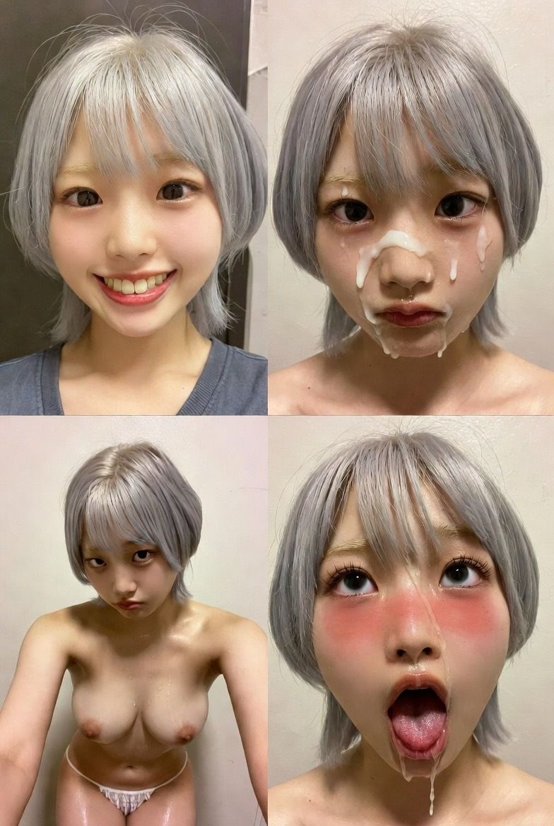 アへ顔 イキ顔 顔射 ビフォーアフター - サンプル画像 9