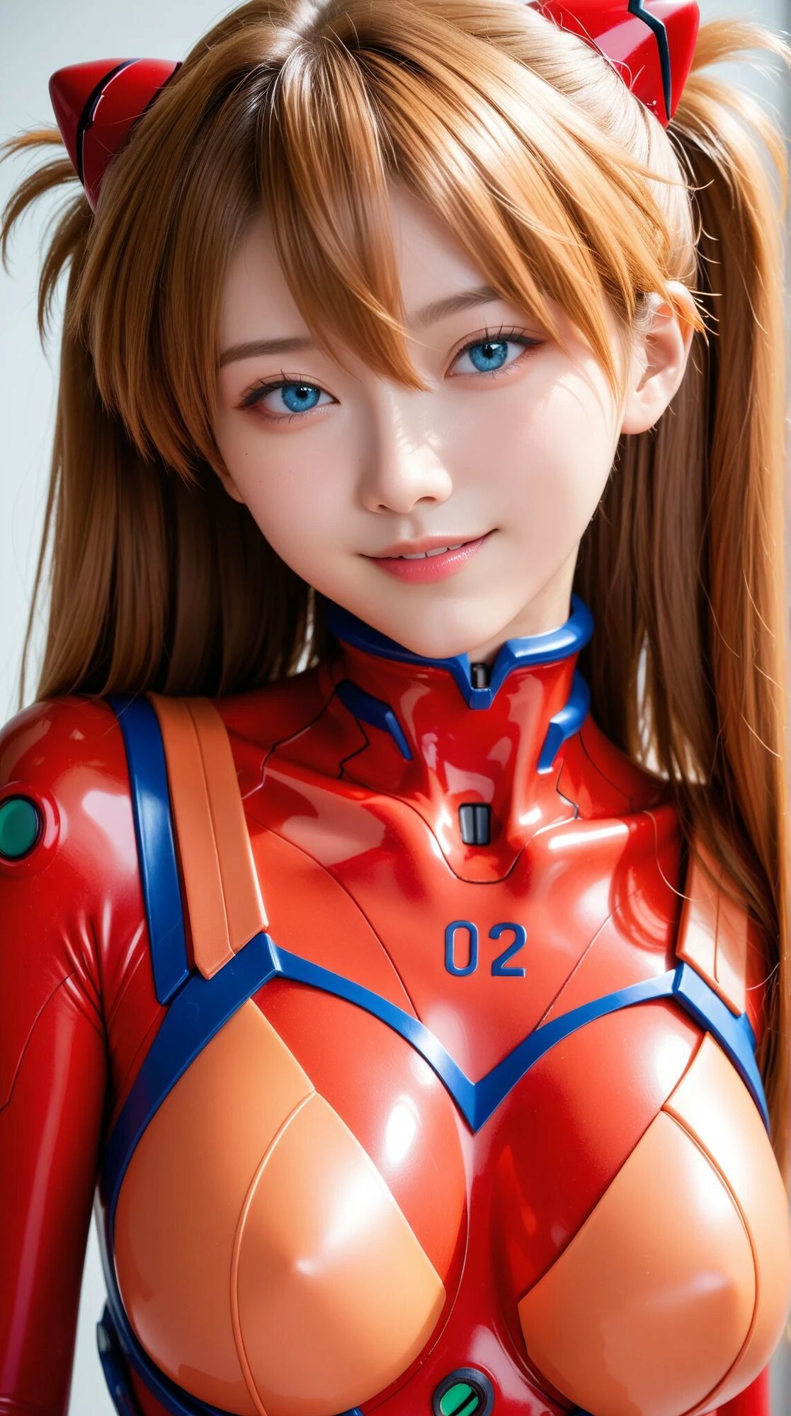【超高精細】赤き誇り高き美少女「アス●」の背徳なる咆哮:近未来要塞での淫らな記録 - サンプル画像 1