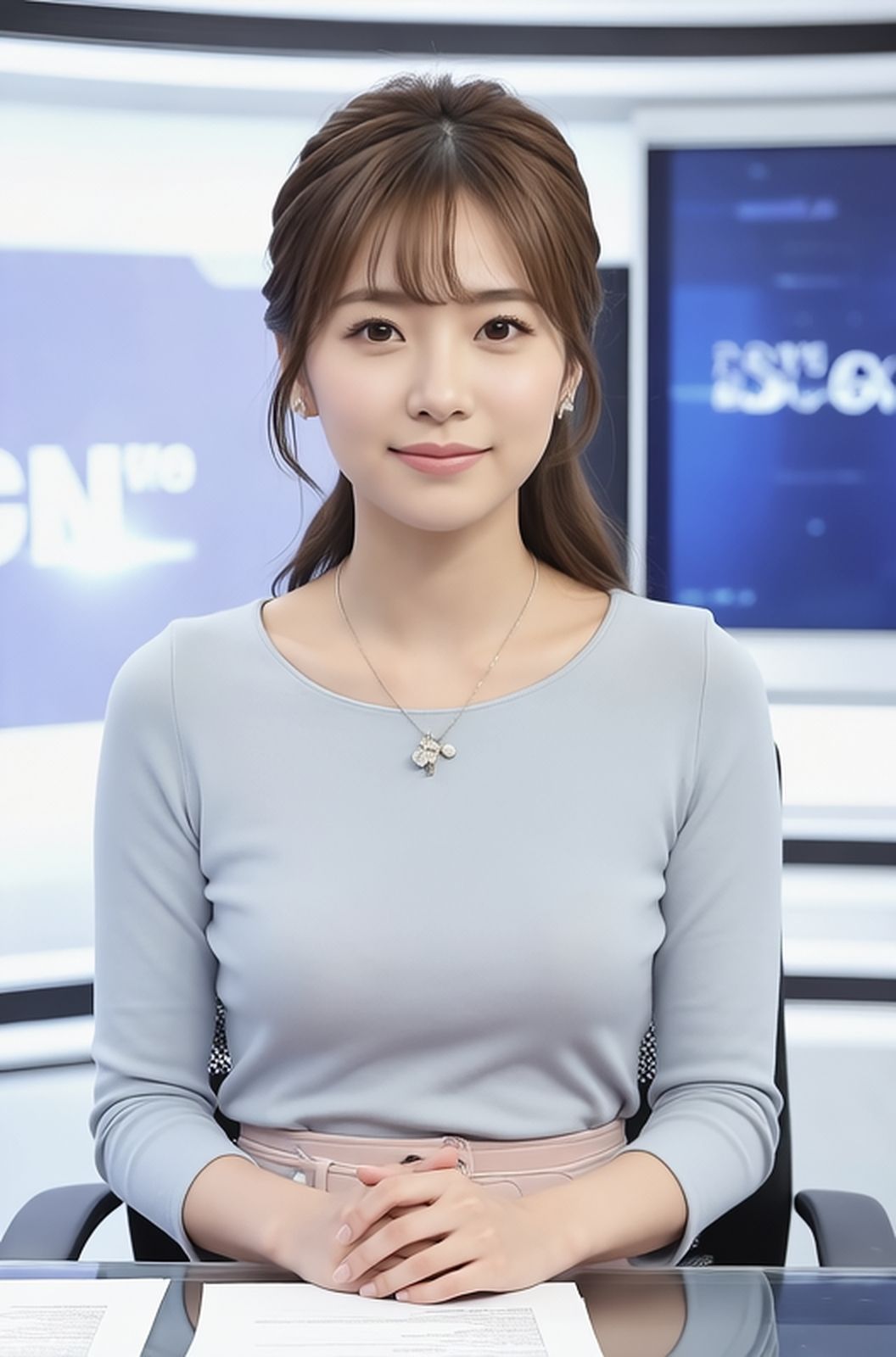 【動画】GGC vol.35 女子アナ編12  【パンチラ・フェラ・顔射】 - サンプル画像 6