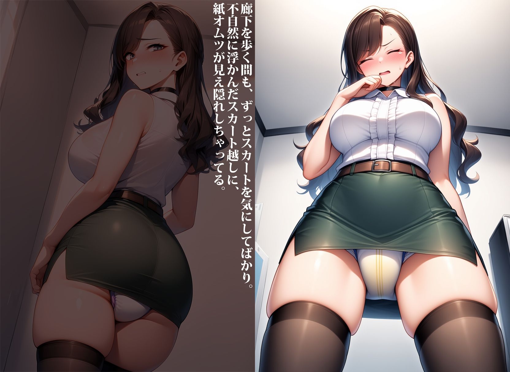 自分のことを美人秘書だと勘違いしてるお漏らし社畜 - サンプル画像 8
