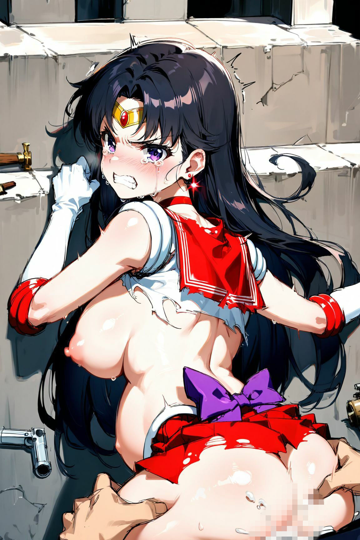 虜囚 ボテ腹 セー〇ー戦士たち - サンプル画像 3