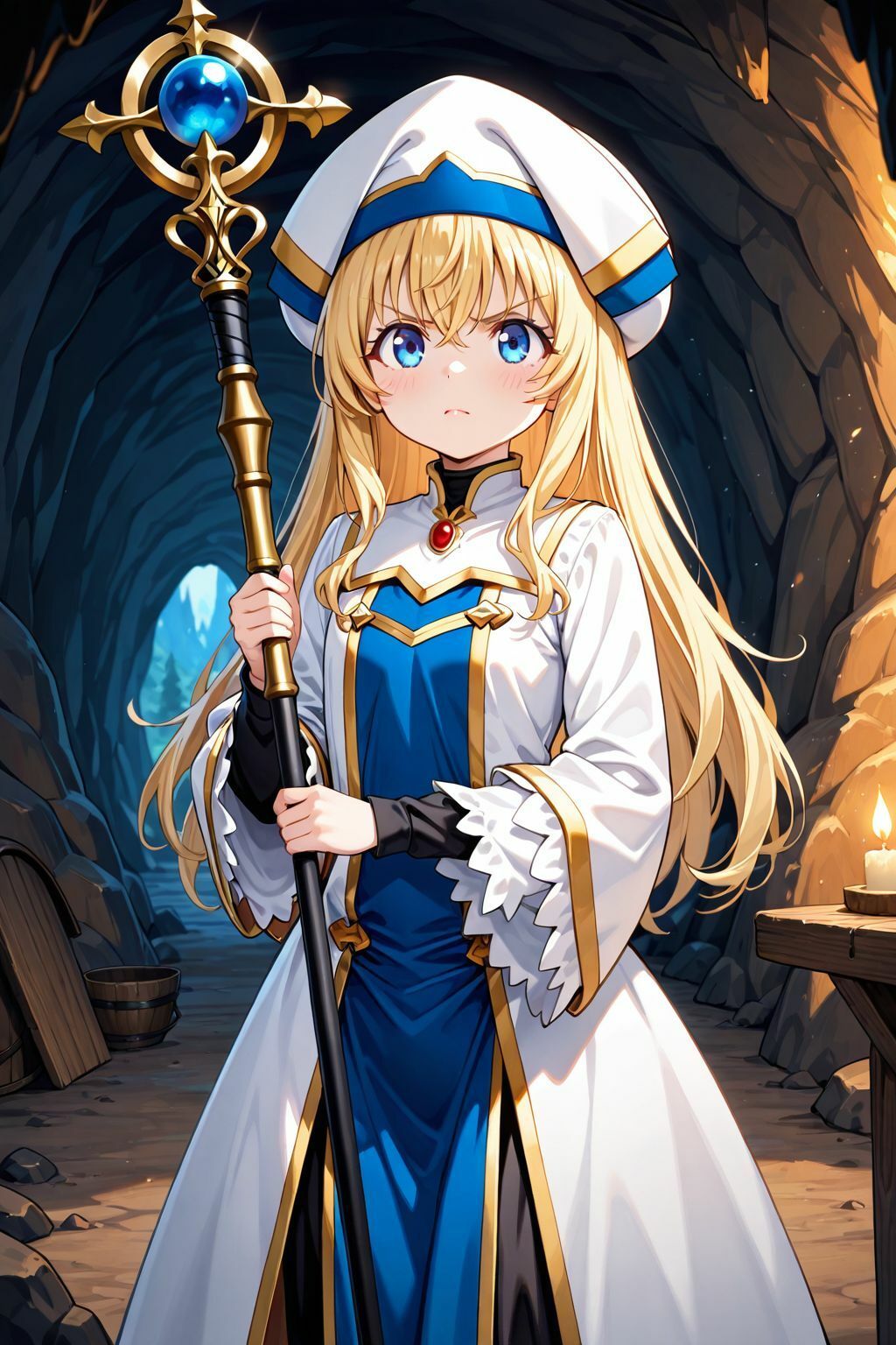 女神官 ゴブリン孕み袋 END - サンプル画像 1