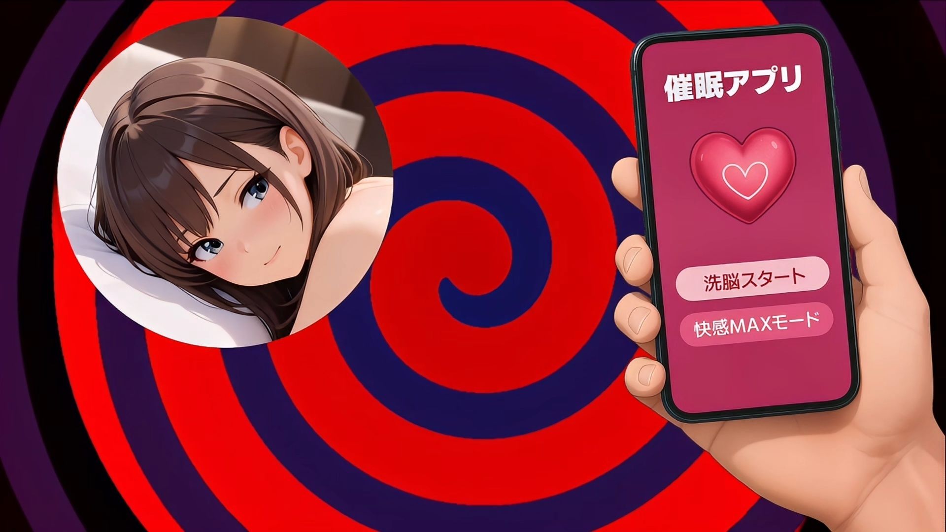 催●アプリで洗脳したJKと生でセックスしまくるアニメ（全編ボイス＆効果音付き） - サンプル画像 1