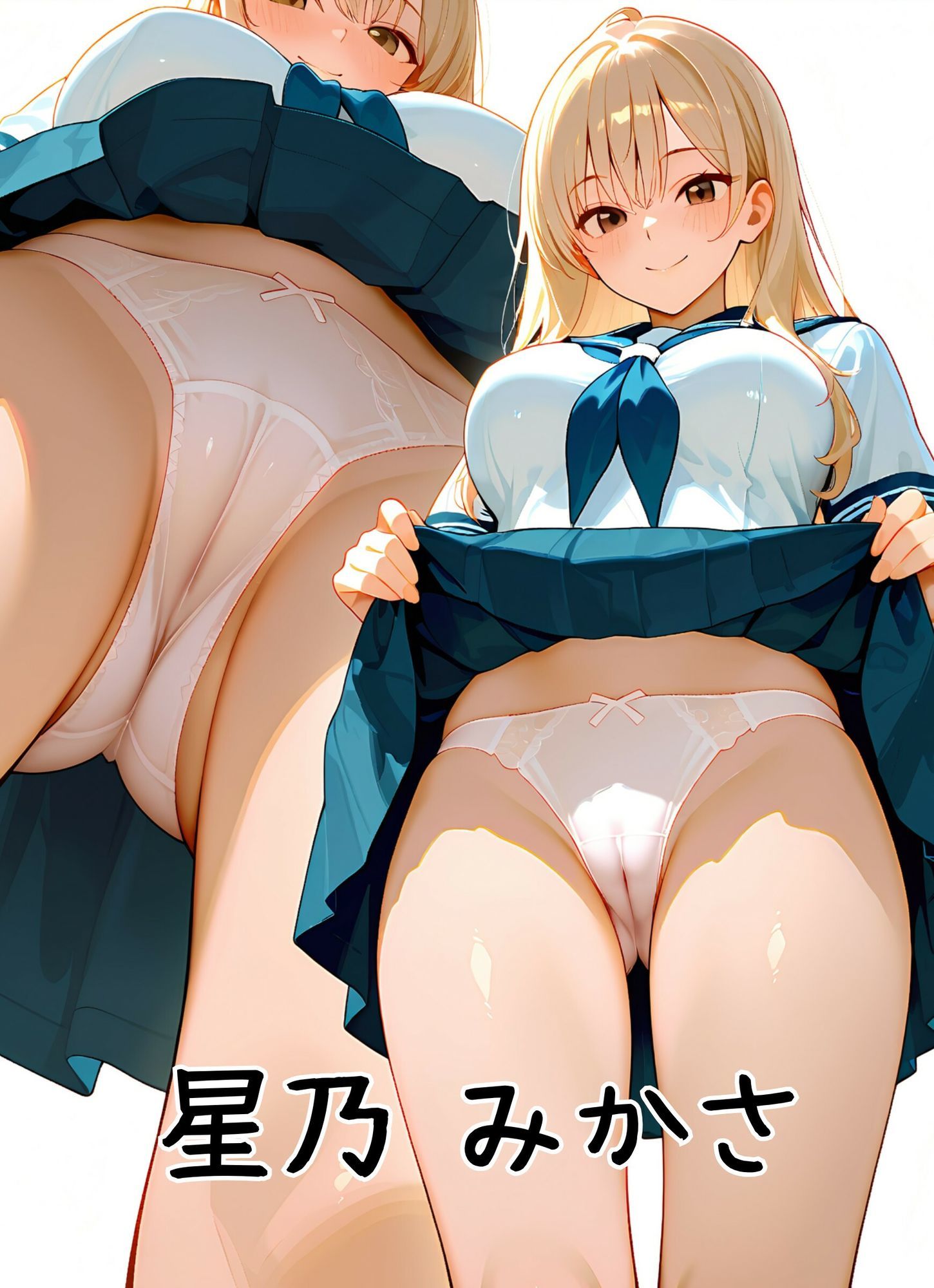 セーラー服とパンティー＆ブラジャー - サンプル画像 7