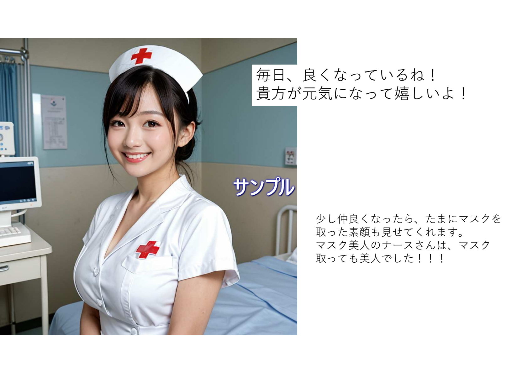 いやされたい貴方の為のAI彼女【ナース編】 - サンプル画像 9