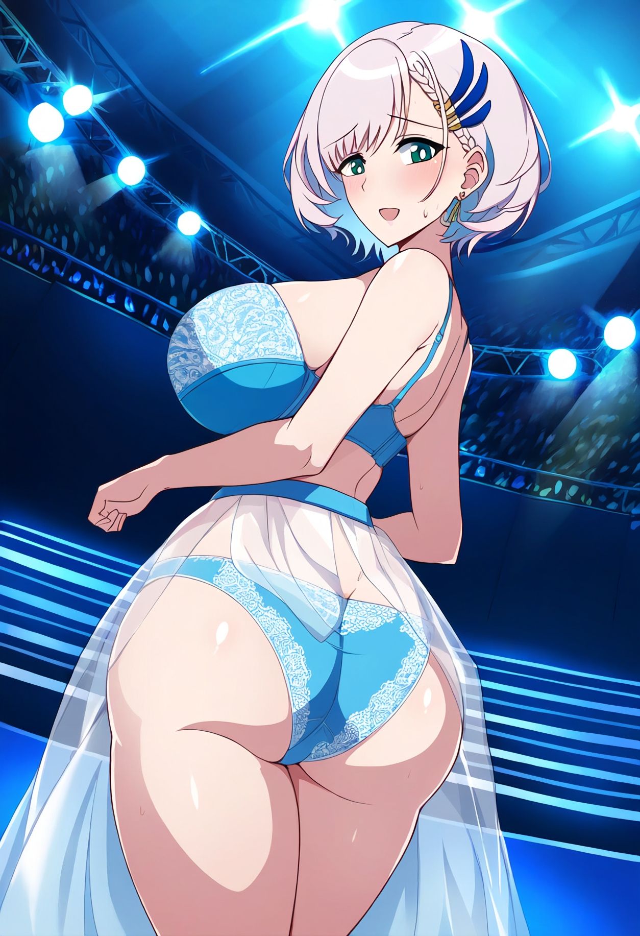 【買い切り版】バーチャル衣装故障で羞恥レイネ（English translation included） - サンプル画像 7