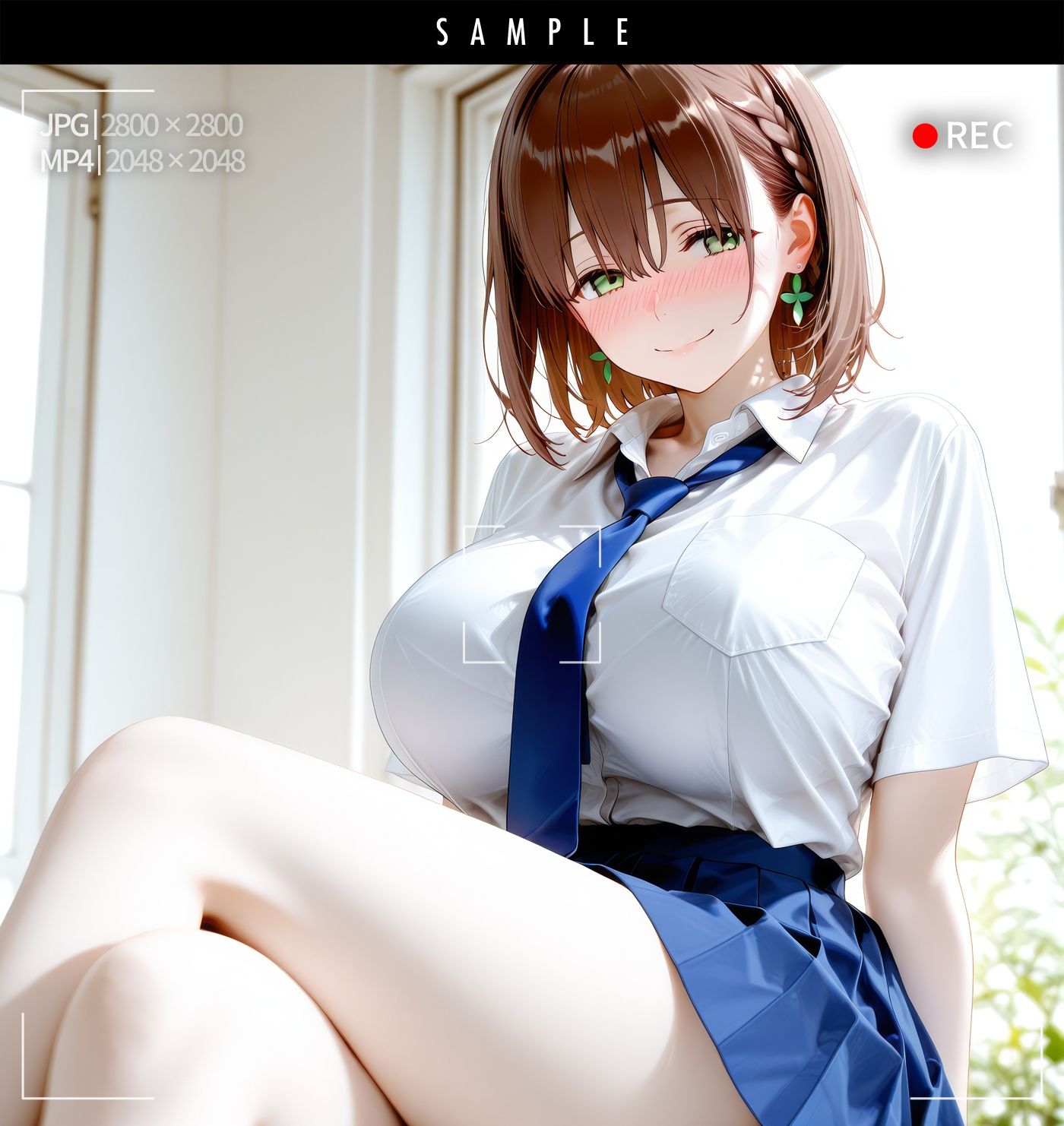【動画＋静止画】たわわなアイちゃんをハメ撮り集団レ●プ！〜通学中のアイちゃんに集団で二穴中出ししたらアヘ堕ち肉オナホになった件〜 - サンプル画像 7