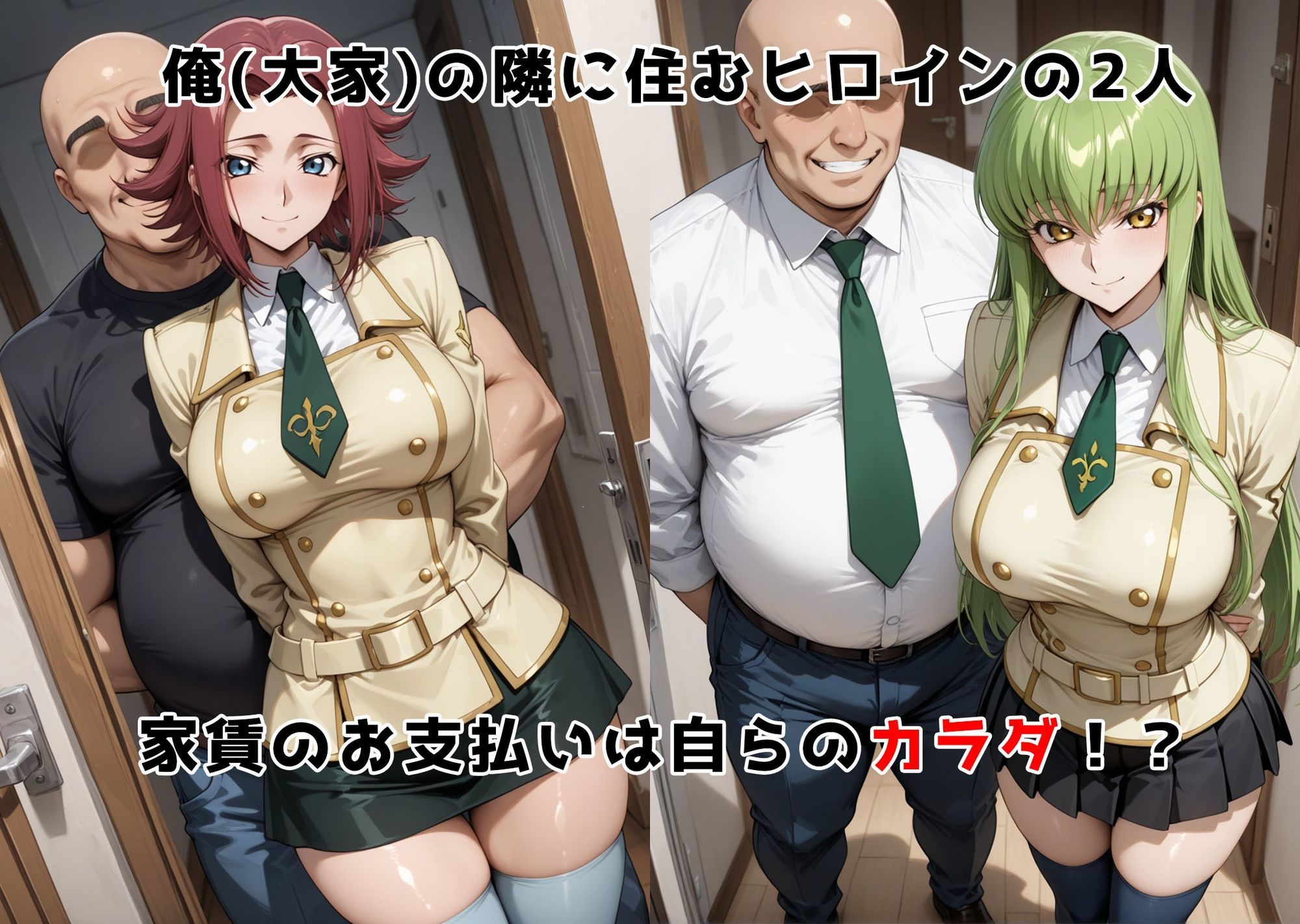 チン体奉仕契約〜大家への家賃は私達のカラダ〜カ〇ン・C.〇. - サンプル画像 2