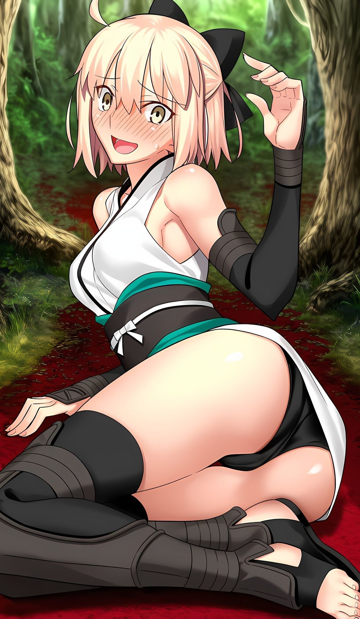 沖田ちゃんのエッチなAIイラスト集 - サンプル画像 2