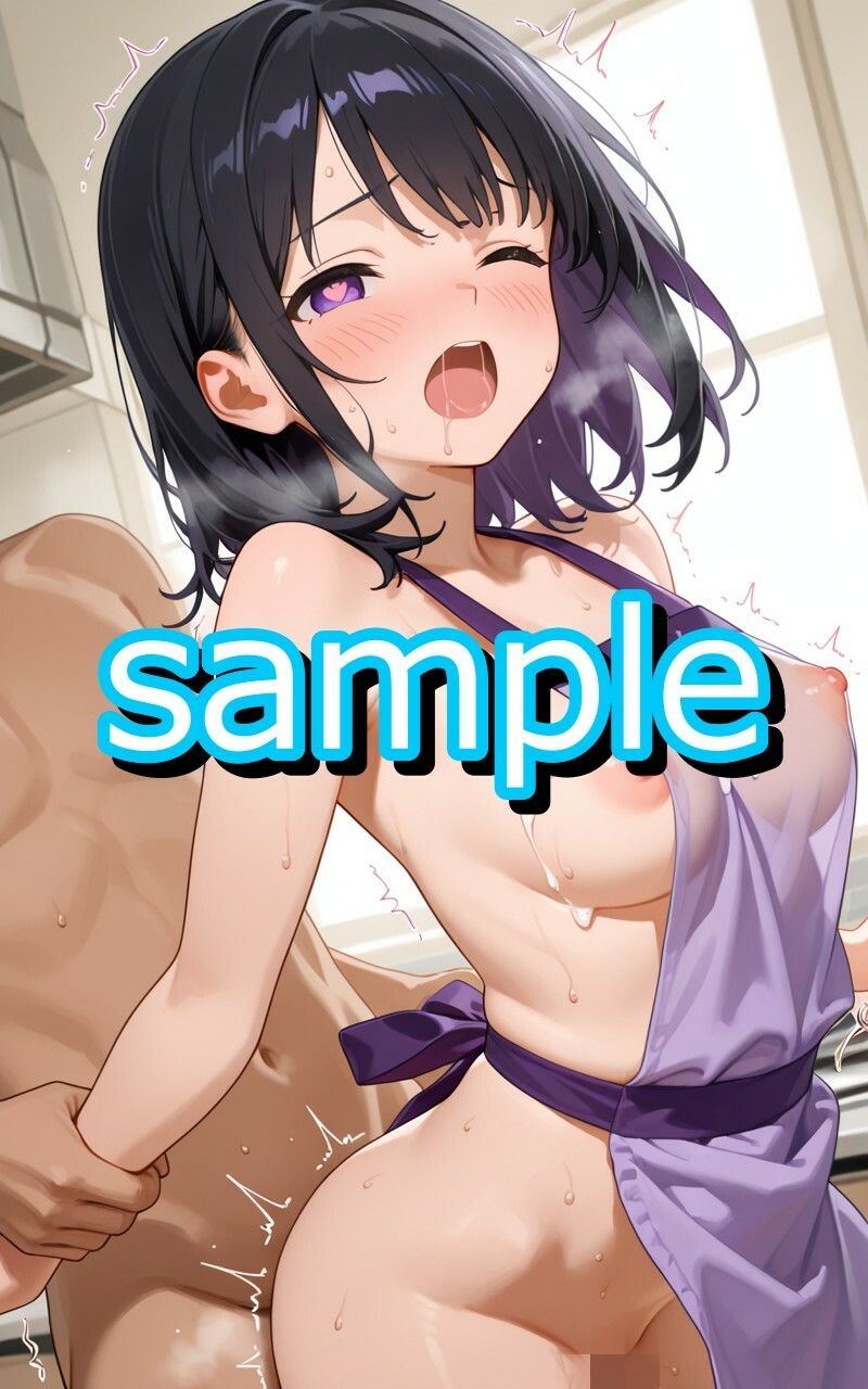 セフレ関係の会社の同期が裸エプロンで誘惑してきたのでわからせたイラスト集 - サンプル画像 4