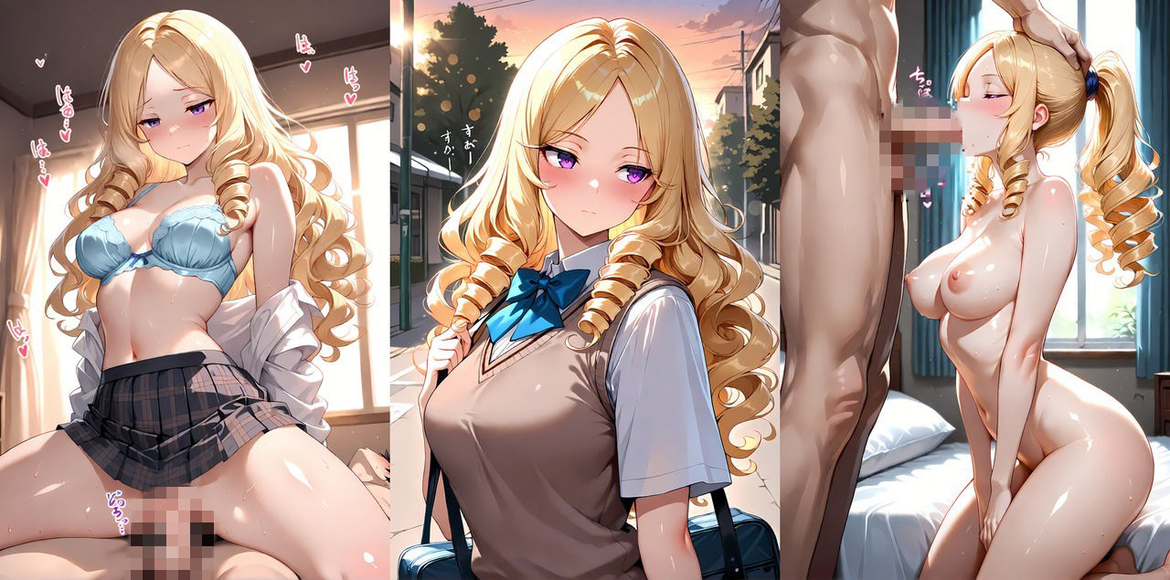 【金髪巨乳お嬢様と廃校での性生活】〜放課後の密室調教〜【高画質4K】 - サンプル画像 3